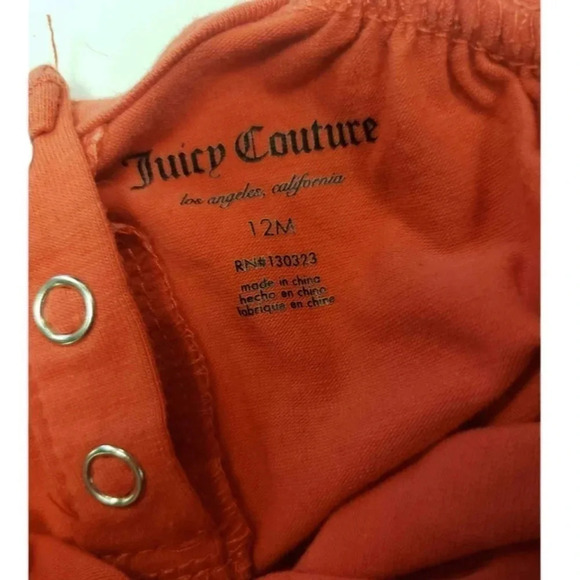 Juicy Couture Tulle Dress Coral  Gold Size 12M - Picture 3 of 9